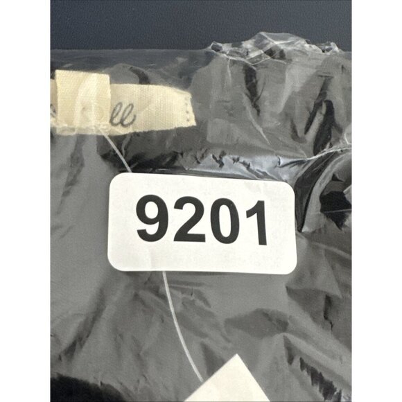 Madewell Women's XXS Square Neck Split Cuff Bodycon Tee Black NWT Ribbed - Picture 14 of 15